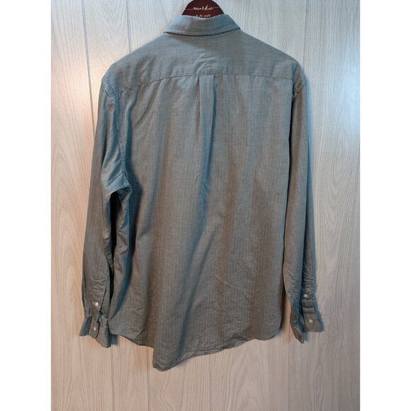 Polo Ralph Lauren Men's Blue Solid Classic Fit Button Down 17 34/35 Long Sleeve - Picture 3 of 7